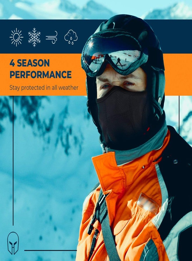 ARMORAY Ski Mask Balaclava for Men & Women Balaclava Face Mask Men Winter Ski Mask Men, Ski Mask Women Face Mask Cold Weather Black - Image 3